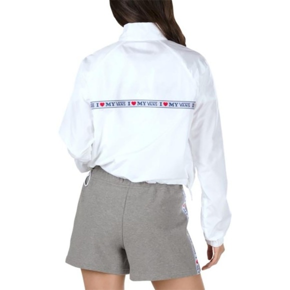 Vans White Half-Zip Pullover - Picture 2 of 10